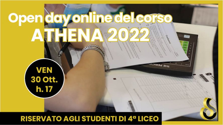 TEST 2022, IL PROSSIMO 30 OTTOBRE NUOVO OPEN DAY ONLINE PER GLI STUDENTI DI QUARTA SUPERIORE