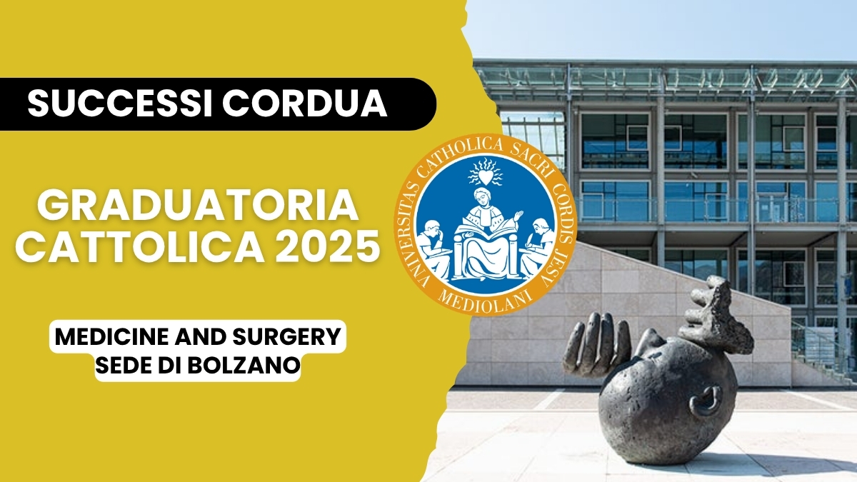 test medicina 2025 - graduatoria cattolica