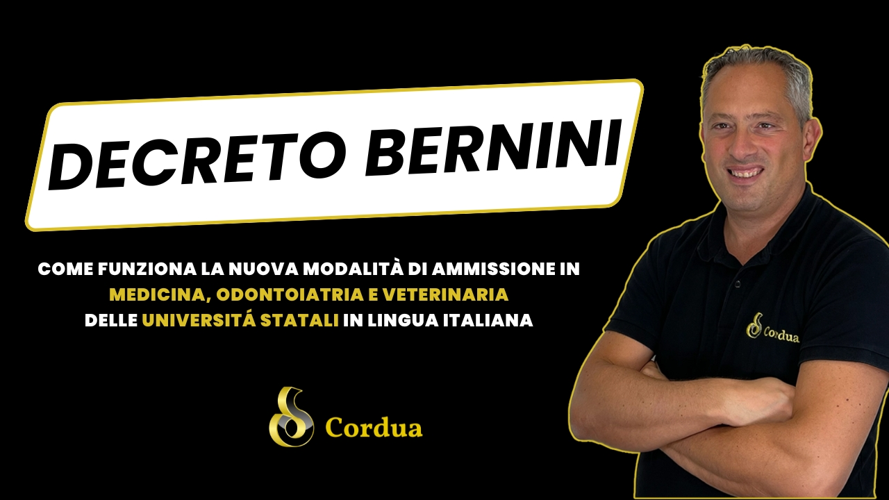 DECRETO BERNINI - AMMISSIONE MEDICINA - SEMESTRE FILTRO