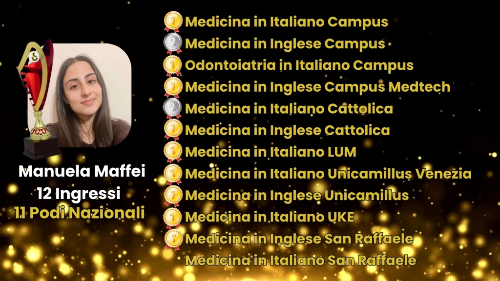 ammissione medicina - manuela maffei