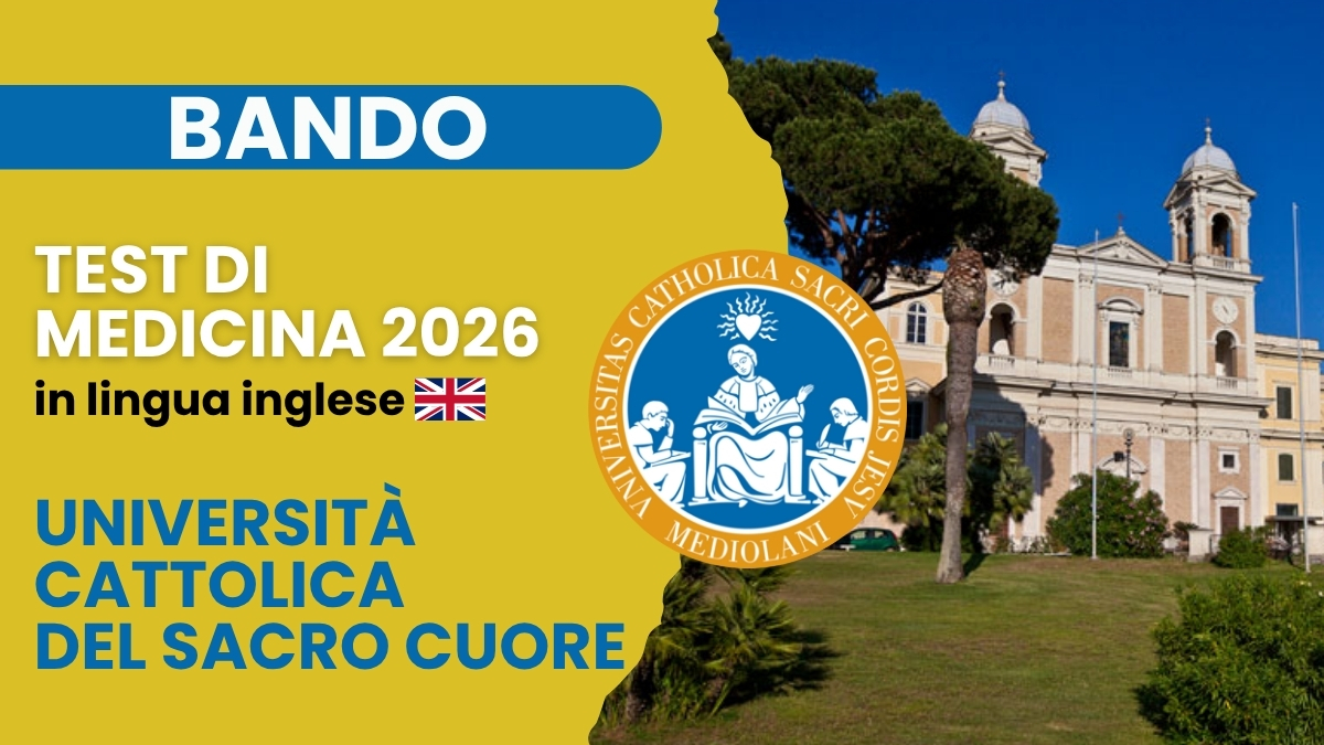 test di Medicina 2026 - bando Cattolica