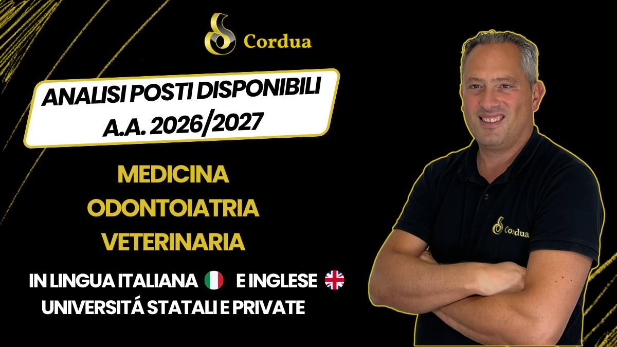 Medicina Odontoiatria Veterinaria - posti disponibili 2026/2027
